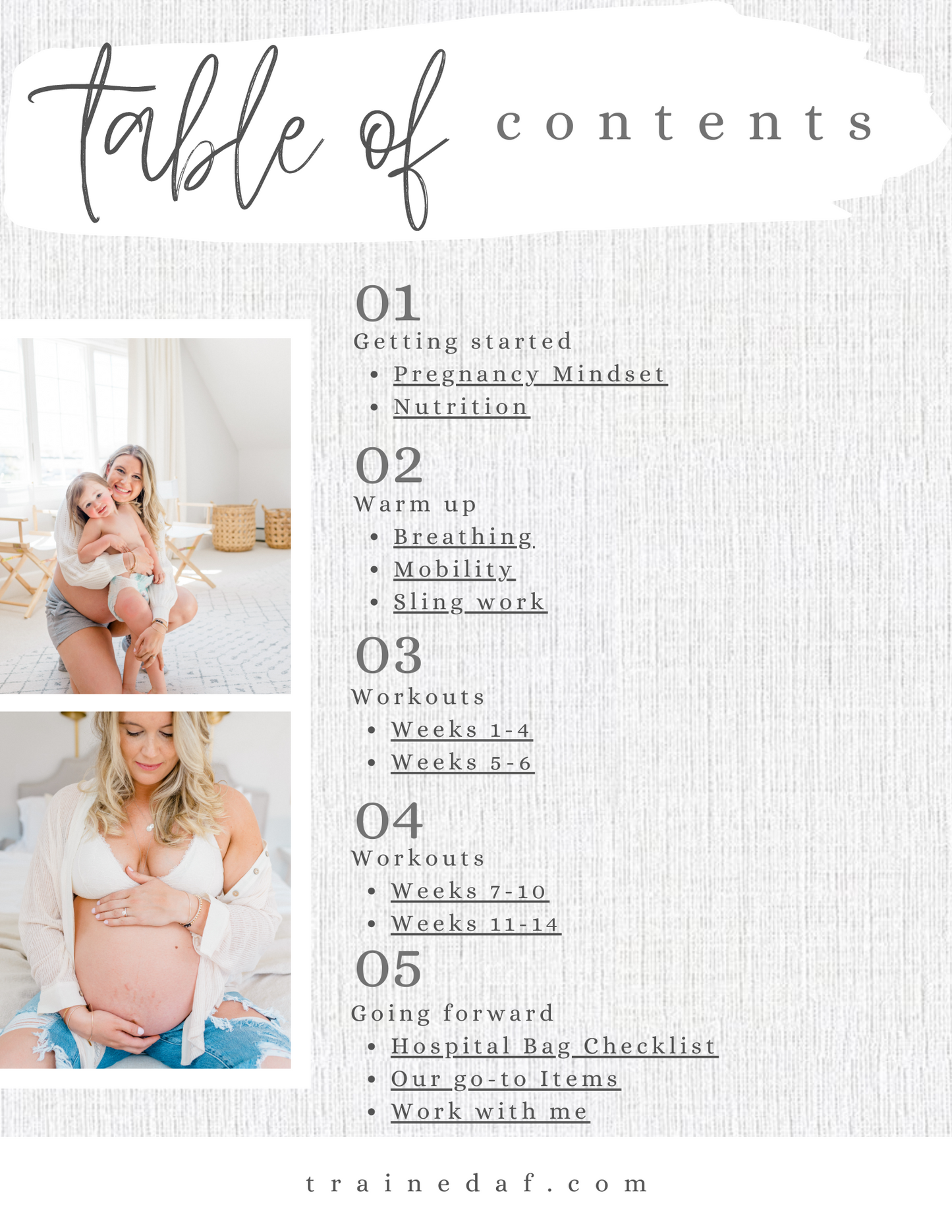Anchored in Motion : 3rd Trimester Workout Program